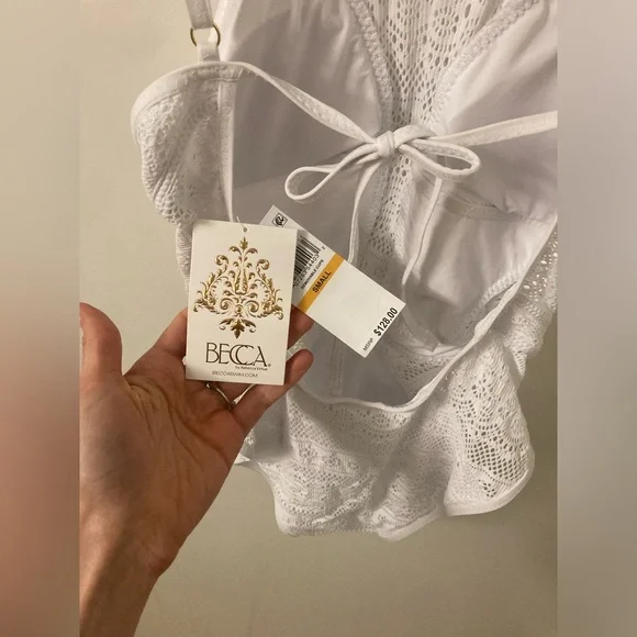 NEVER WORN WITH TAGS!! Becca by Rebecca Virtue- Makayla High Neck One Piece 🩱👙✨ - Picture 6 of 7